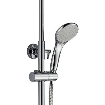 Душевая система Haiba HB24804 Белый Хром — фото 2, Душевые стойки