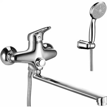 Смеситель для ванны Lemark Luna LM4157C универсальный Хром — фото 1, Смеситель для ванны