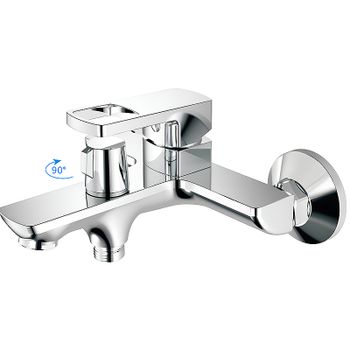 Смеситель для ванны Haiba HB60176 Хром — фото 4, Смеситель для ванны