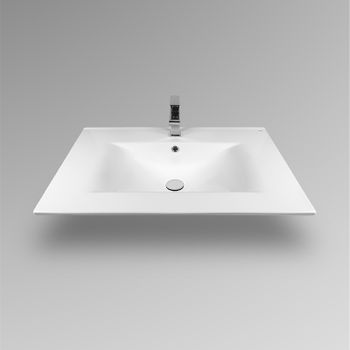 Раковина Bond 80 S05-800 Белая глянцевая — фото 5, Раковины встраиваемые сверху