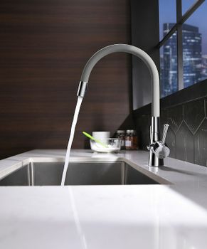 Смеситель для кухни Lemark Comfort LM3075C-White Хром Белый — фото 3, Смесители для кухни