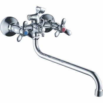 Смеситель для ванны Haiba HB2212 универсальный Хром — фото 1, Смеситель для ванны