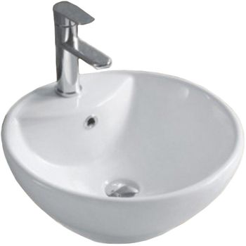 Раковина-чаша CeramaLux 45 9001 Белая — фото 1, Раковины накладные