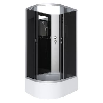 Душевая кабина Niagara Classic NG-2510-14RBK (120х80х200) высокий поддон(40см),стекло тонированное,4 — фото 2, Душевые кабины