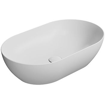 Раковина-чаша GSI Pura 60 883409 Белая матовая — фото 1, Раковины накладные