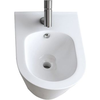 Биде Creto Logan L3 1003-003-L3W подвесное Белое — фото 1, Биде подвесные