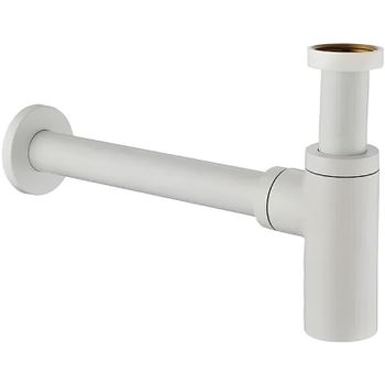 Сифон для раковины Remer 958LBO Белый матовый — фото 1, Сифоны для раковины