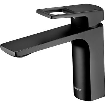 Смеситель для раковины Swedbe Kronos 2010B Черный матовый — фото 1, Смесители для раковины