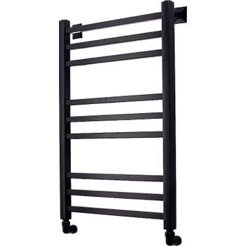 Водяной полотенцесушитель Comfysan Pioli-K W-8 80x50 014346 Черный матовый — фото 1, Водяные полотенцесушители