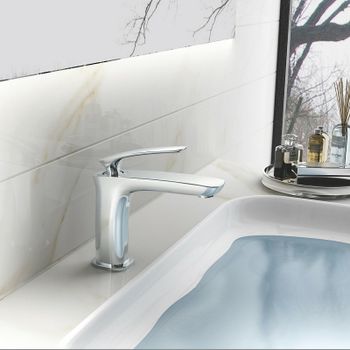 Смеситель для раковины Haiba HB10616 Хром — фото 3, Смесители для раковины