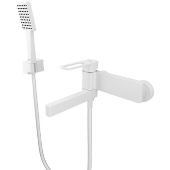 Смеситель для ванны Iddis Slide SLIWT00i02 Белый матовый — фото 1, Смеситель для ванны