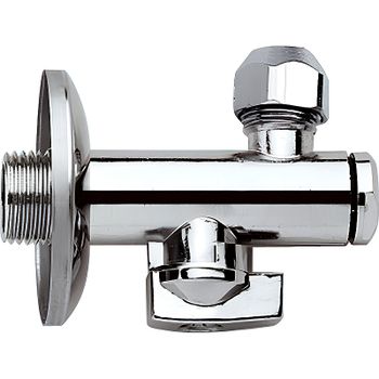 Запорный вентиль Remer 1231210 Хром — фото 1, Комплектующие для туалета