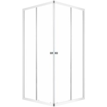 Душевой уголок Melodia della vita Cube 90x90 MCNCB9090MWt профиль Белый стекло матовое — фото 1, Квадратные душевые уголки