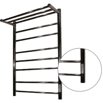 Электрический полотенцесушитель Melodia della vita Shelf Electro 50х80 П7 MTRSHE5080 с полкой Полиро — фото 1, Электрические полотенцесушители