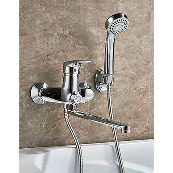 Смеситель для ванны Ledeme H25 2225L универсальный Хром — фото 5, Смеситель для ванны