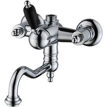 Смеситель для ванны Caprigo Adria-Uno Black Edition 02B-519-crm Хром — фото 1, Смеситель для ванны