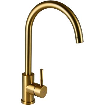 Смеситель для кухни Raiber Graceful RPG-012 Золото матовое — фото 7, Смесители для кухни