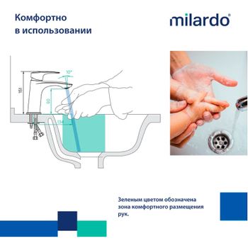Смеситель для раковины Milardo Rora RORSB00M01 Хром — фото 2, Смесители для раковины