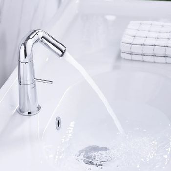 Смеситель для раковины Haiba HB10813 Хром — фото 2, Смесители для раковины