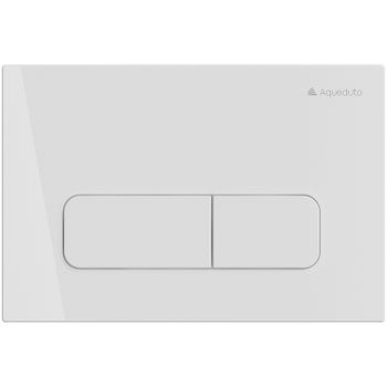 Клавиша смыва Aqueduto Forma FOR0110 Белая глянцевая — фото 1, Кнопки смыва