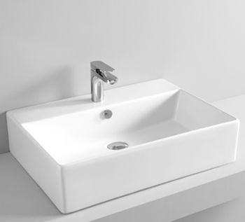 Раковина Artceram Quadro 65 QUL003 01 00 Белая — фото 2, Раковины накладные