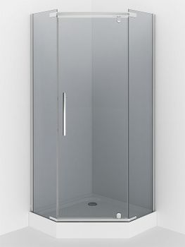 Душевой уголок Erlit Comfort 90х90 ER10109V-C4 профиль Хром стекло тонированное — фото 4, Душевые уголки трапеция