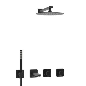 A5251.300.301.219.258.302.242.217 Встраиваемый комплект для ванны с верхней душевой насадкой, лейкой — фото 4, Встраиваемые душевые комплекты