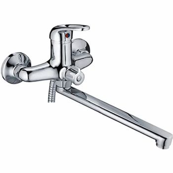 Смеситель для ванны Ledeme H39-B 2239-BL универсальный Хром — фото 1, Смеситель для ванны