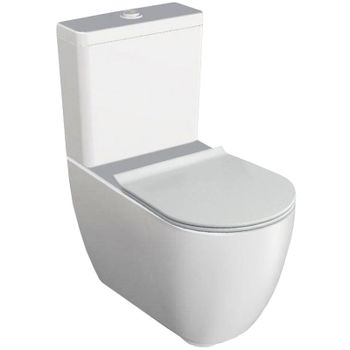 Унитаз компакт Hatria Fusion Y1ZB01 без бачка и сиденья — фото 1, Напольные унитазы