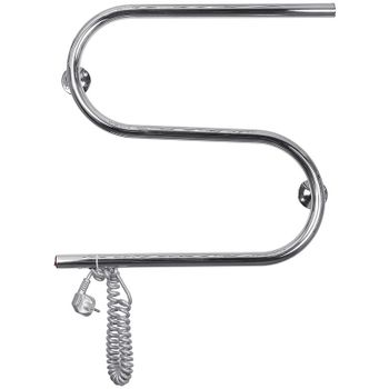 Электрический полотенцесушитель Domoterm S-образный DMT 112 42x50 EK L Хром — фото 1, Электрические полотенцесушители