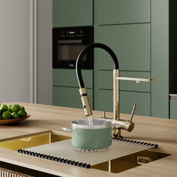 Смеситель для кухни Iddis Ace ACEMGFFi05 Золото матовое — фото 7, Смесители для кухни