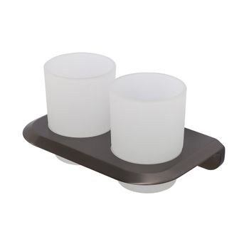 Стакан подвесной двойной CEZARES LINER-TUMDS-GM — фото 1, Аксессуары для раковины