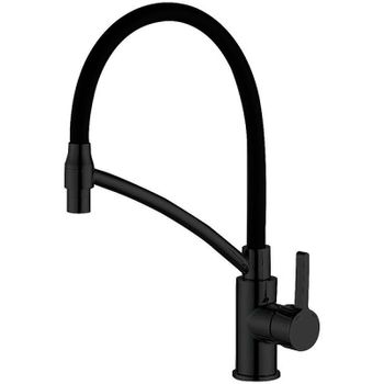 Смеситель для кухни Haiba HB73644-7 Черный матовый — фото 1, Смесители для кухни