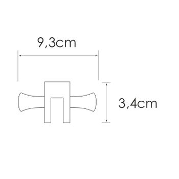 K-423 Крючок для душевых уголков — фото 2, Крючки для полотенец