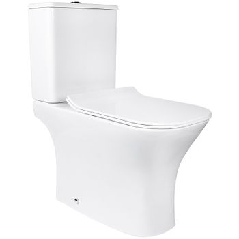 Унитаз компакт Bond Cube F07-00 с бачком и сиденьем Микролифт — фото 1, Напольные унитазы