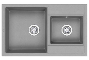 Granula-8201, БАЗАЛЬТ, кухонная мойка, кварц — фото 1, Кухонные мойки