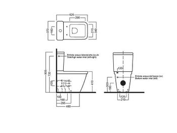 Унитаз компакт Hatria Erika Pro Q Y1BV01 без бачка и сиденья — фото 2, Напольные унитазы