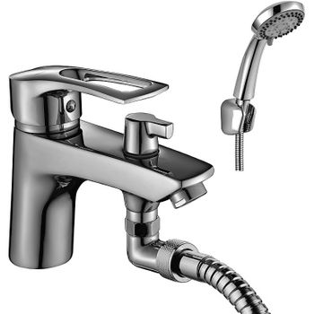 Смеситель на борт ванны Rossinka T40-38 Хром — фото 1, Смесители на борт ванны