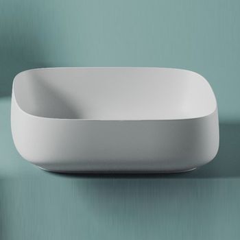 Раковина-чаша Artceram Cognac Quadro 56 COL009 01 00 Белая — фото 4, Раковины накладные