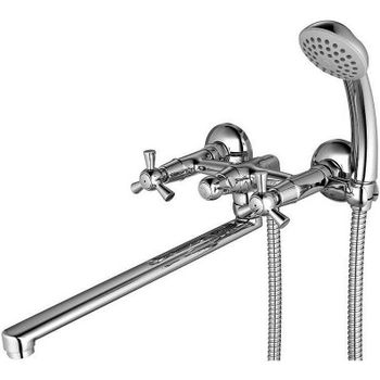 Смеситель для ванны Lemark Contour LM7451C универсальный Хром — фото 1, Смеситель для ванны