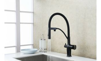 Смеситель для кухни Lemark Bronx LM3761BL Черный — фото 4, Смесители для кухни