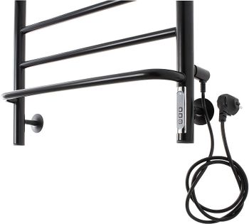 Электрический полотенцесушитель Domoterm Орфей DMT Орфей П6 400x600 EK R Черный матовый — фото 2, Электрические полотенцесушители