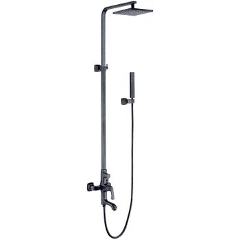 Душевая система Lemark Nubira LM6262ORB Черная бронза — фото 1, Душевые стойки