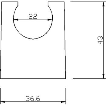 Держатель ручного душа Swedbe Calypso 5024 Хром — фото 2, Держатели для душа