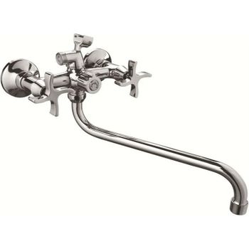 Смеситель для ванны Ledeme H22 2322L универсальный Хром — фото 1, Смеситель для ванны