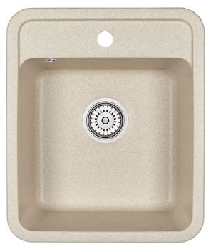 Granula-4202, БЕЖЕВЫЙ, кухонная мойка, СтандАРТ кварц — фото 1, Кухонные мойки