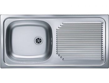 Мойка для кухни BASIC 60 NAT-60 860X435 в комплекте с сифоном 1011717, — фото 1, Кухонные мойки