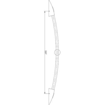 Душевая штанга Haiba HB8004 Хром — фото 2, Штанги для душа