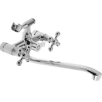 Смеситель для ванны Accoona H71 A7171-2 универсальный Хром — фото 1, Смеситель для ванны