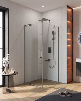Душевой уголок CEZARES SLIDER-AH-1-90-70/80-C-GM — фото 1, Душевые уголки